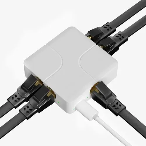 Reidubo 4-Port Ethernet Splitter