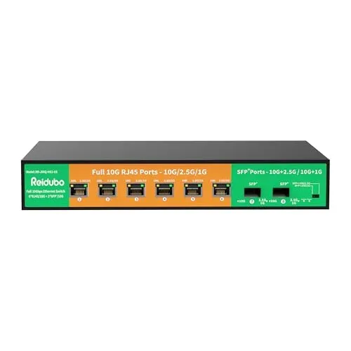 Reidubo 8-Port 10G Switch